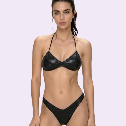 BIKINI F**K Crazy Fascia con Americano Fisso Nero FC26-SW0511 BK